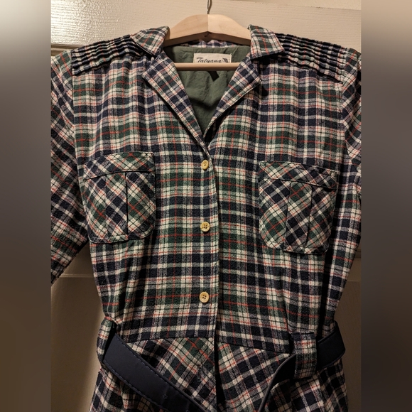 Tatyana Miranda Swing Dress in blue/green plaid - Picture 3 of 5